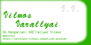 vilmos varallyai business card